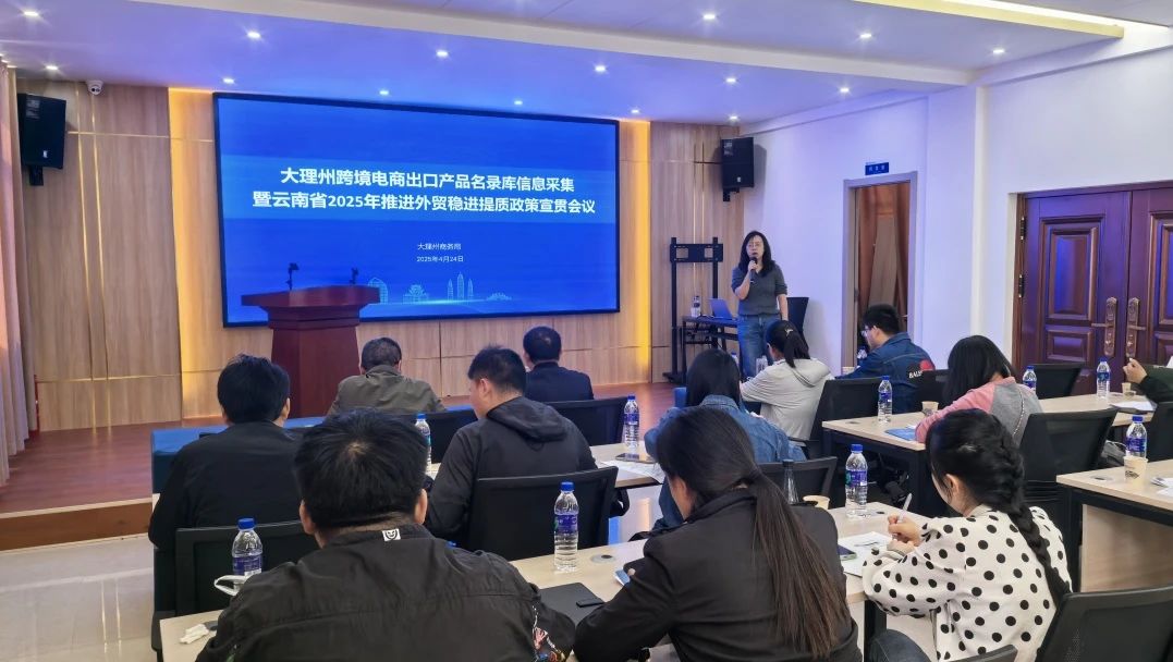 大理州跨境电商出口产品名录库信息采集暨云南省2025年推进外贸稳进提质政策宣贯会议顺利召开！